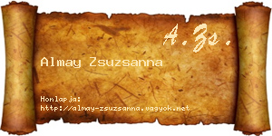 Almay Zsuzsanna névjegykártya